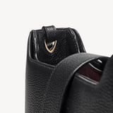 Ella Messenger Bag Black Pebble