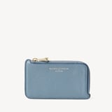 Zipped Coin & Card Holder Bluebird Pebble