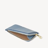 Zipped Coin & Card Holder Bluebird Pebble