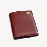 Credit Card Wallet with Notes Pocket Smooth Cognac