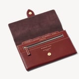 Deluxe Travel Wallet Smooth Cognac & Espresso Suede