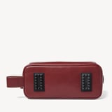 Men's Leather Wash Bag Smooth Cognac