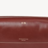 Men's Leather Wash Bag Smooth Cognac