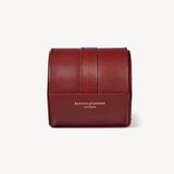 Travel Watch Roll Smooth Cognac & Espresso Suede
