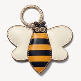 Bee Keyring Smooth Ivory, Black & Honey