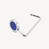 Aspinal Handbag Hook Cobalt Blue Pebble