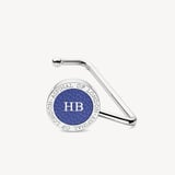 Aspinal Handbag Hook Cobalt Blue Pebble