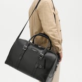 Large Harrison Weekender Smooth Black
