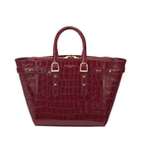 Midi Marylebone Tech Tote Deep Shine Bordeaux Croc