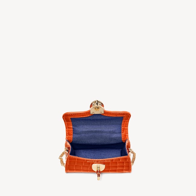 Nano Mayfair® in Deep Shine Marmalade Ombre Croc | Aspinal