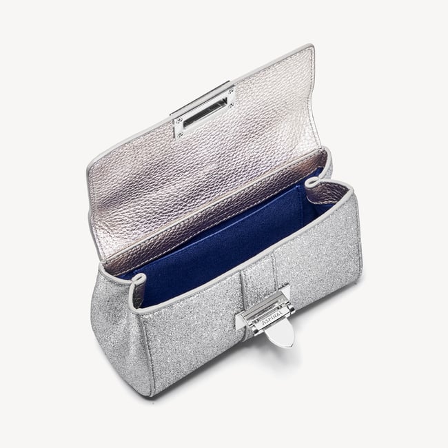 Micro Lottie Bag Silver Glitter