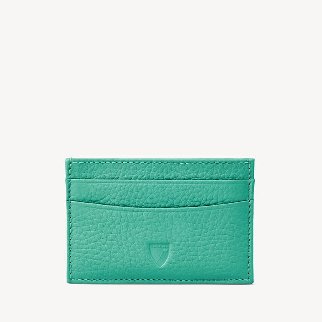 Slim Credit Card Case in Chalkhill Blue Pebble Aspinal of London