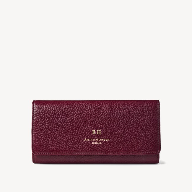 London Purse Burgundy Pebble