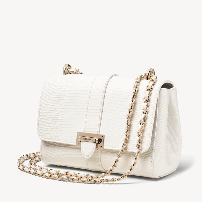 Lottie Bag White Lizard