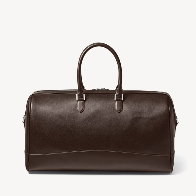 City Holdall Dark Brown Saffiano