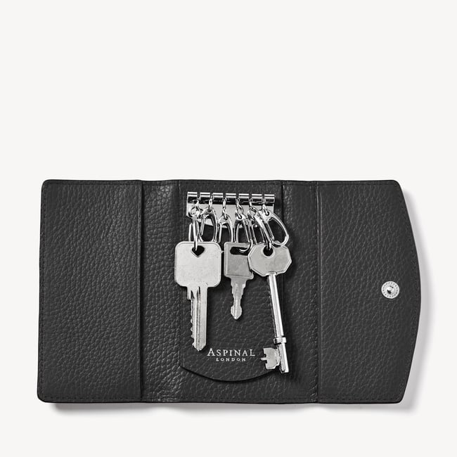 Uncle Mike's Key Holder - Open With Flap Open Key Kodra Black Ring Holder, Card 88601 - 