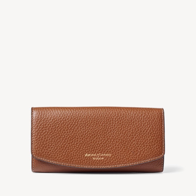 Essential Purse in Tan Pebble | Aspinal of London