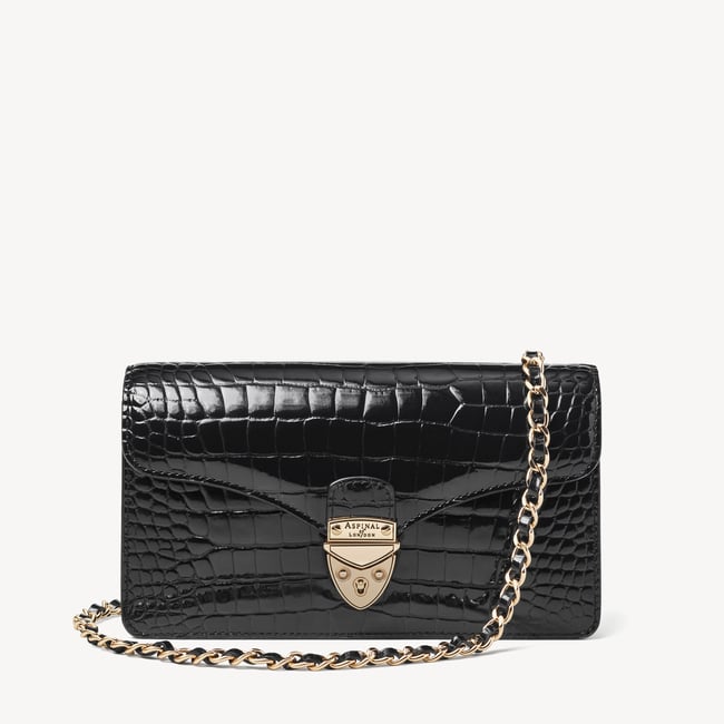 Mayfair®Clutch Bag Black Patent Croc