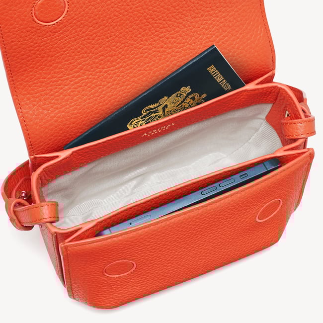 Ella Crossbody Bag Coral Pebble