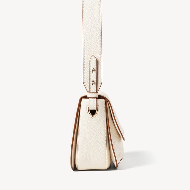 Ella Grande Crossbody Bag Ivory Pebble
