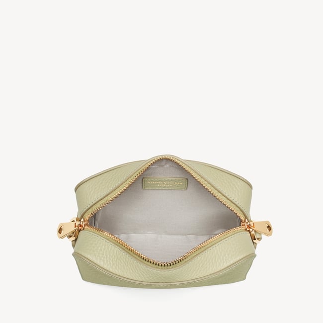 Camera Crossbody Bag Pistachio Pebble