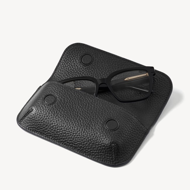 Ella Sunglasses Case Black Pebble