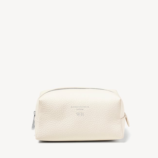 London Makeup Bag Chalk White Pebble