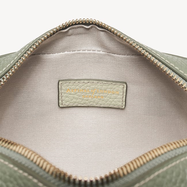 Camera Crossbody Pistachio, Sage & Ivory Pebble