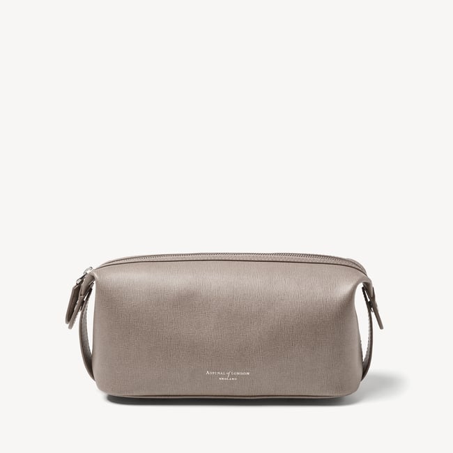 Mount Street Washbag Warm Grey Saffiano