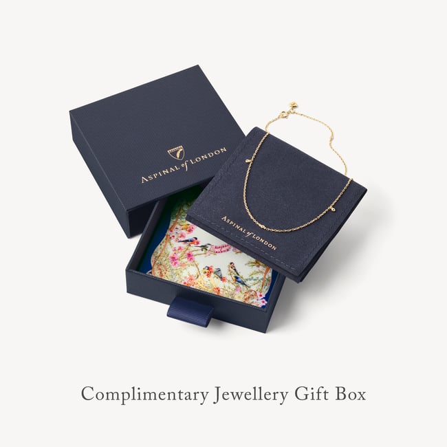 Bamboo Necklace & Earrings Set White Topaz & 18ct Gold Vermeil