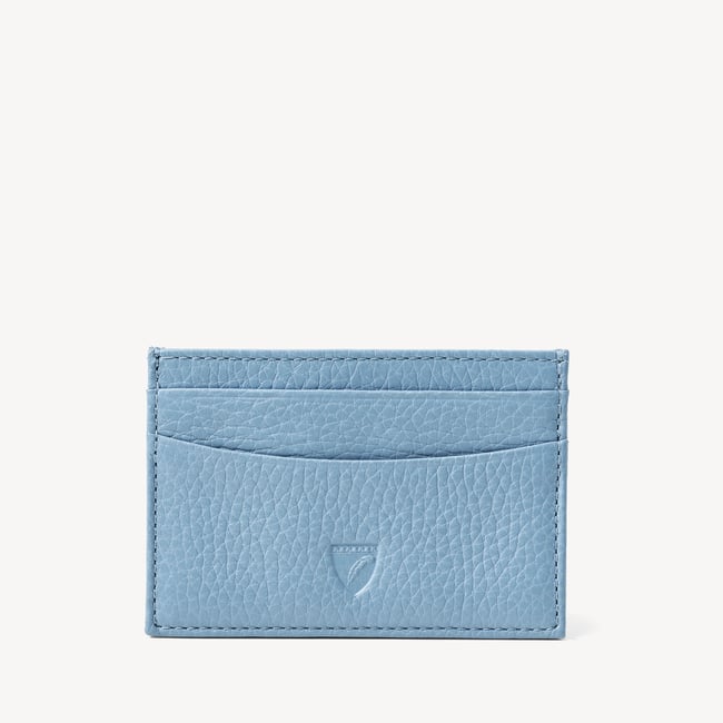 Slim Credit Card Holder Azure Blue Pebble