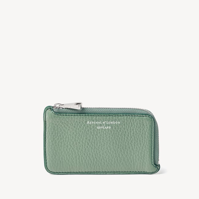 Zipped Coin & Card Holder Willow Pebble
