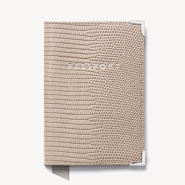 Passport Cover Latte Lizard