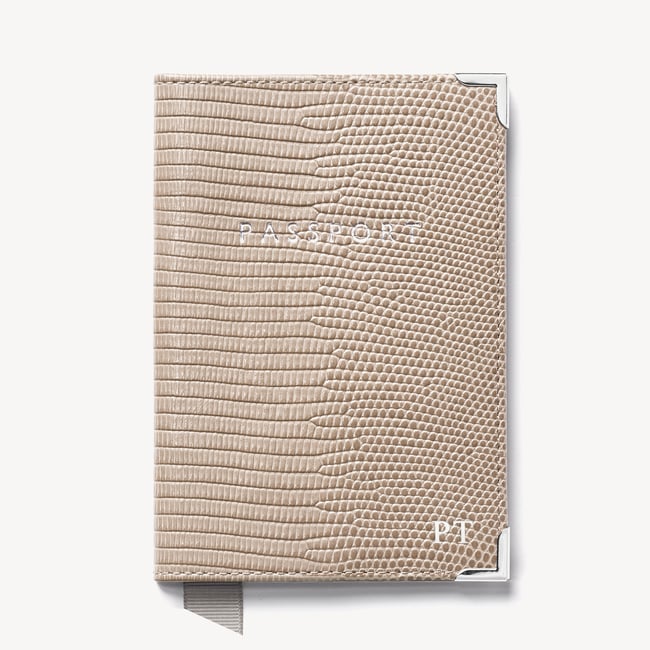 Passport Cover Latte Lizard