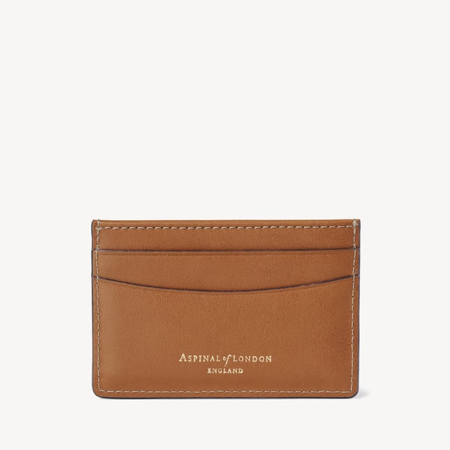 Slim Credit Card Holder Smooth Tan