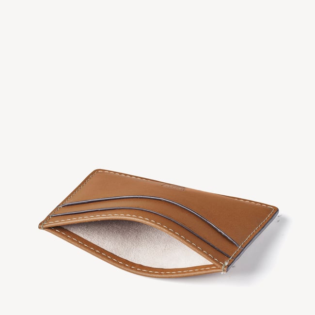 Slim Credit Card Holder Smooth Tan
