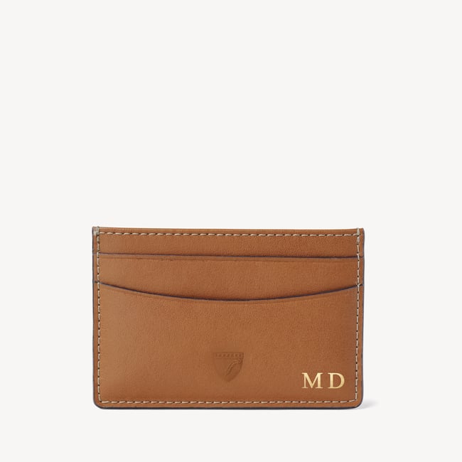 Slim Credit Card Holder Smooth Tan