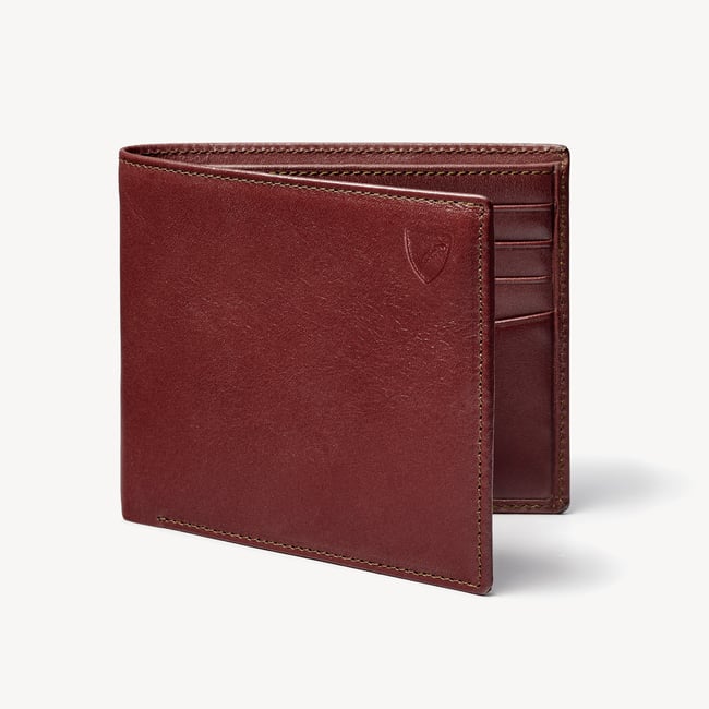 8 Card Billfold Wallet Smooth Cognac