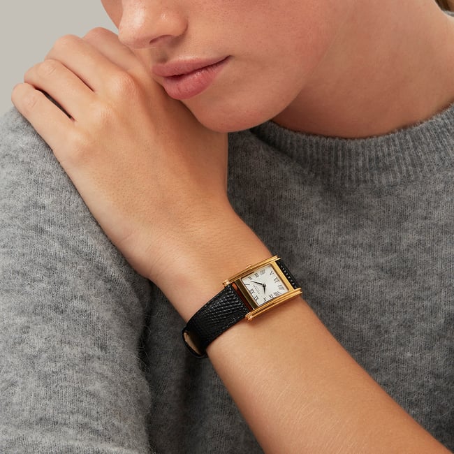 The Mayfair® Watch Black Lizard