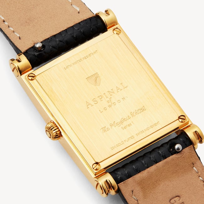 The Mayfair® Watch Black Lizard