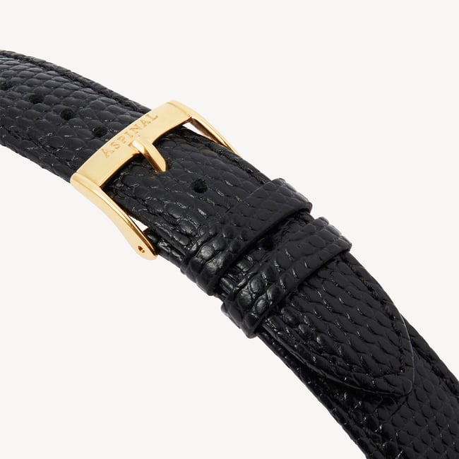 The Mayfair® Watch Black Lizard