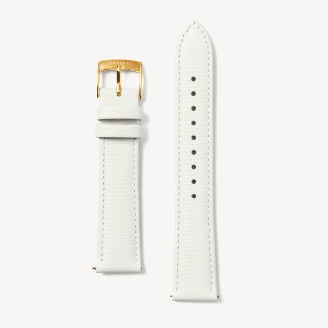 The Mayfair® Watch Strap White Lizard