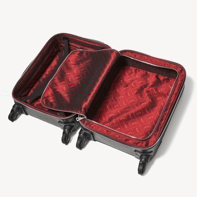 Connaught Cabin Suitcase Black Saffiano