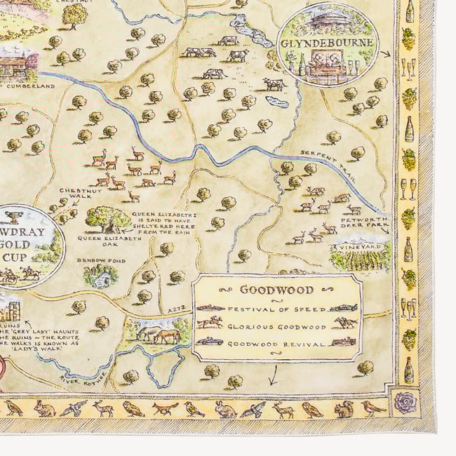 The Great British Season Silk Scarf Pistachio Pure Silk