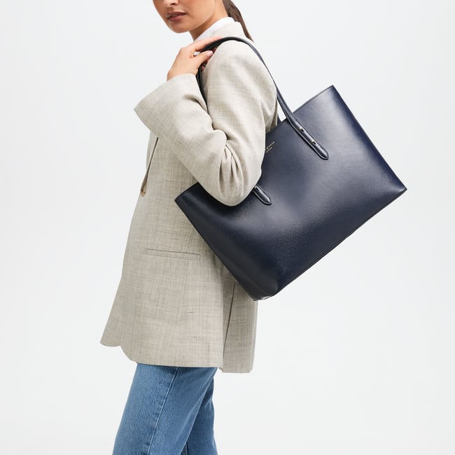Regent Tote Navy Saffiano