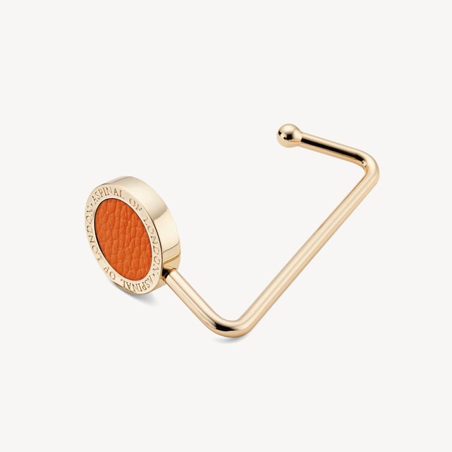 Aspinal Handbag Hook Marmalade Pebble