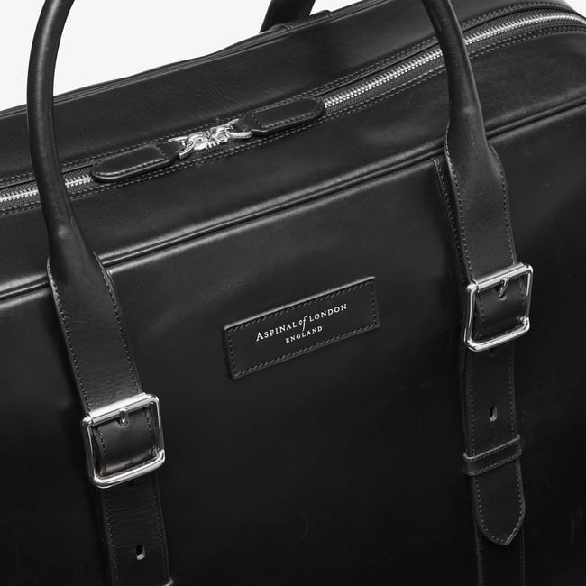 Large Harrison Weekender Smooth Black