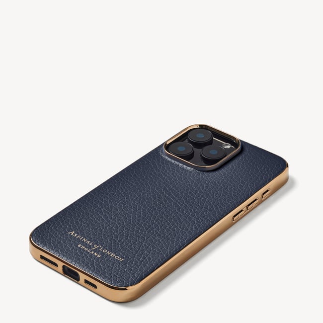 iPhone 15 Pro Max Case Navy Pebble