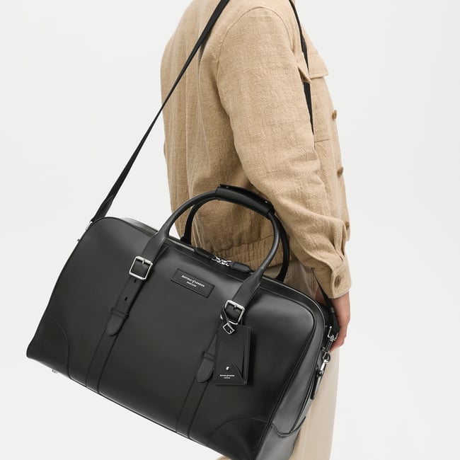 Large Harrison Weekender Smooth Black