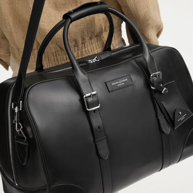 Large Harrison Weekender Smooth Black